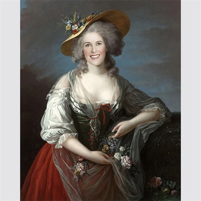 Custom Royal Portrait Madame Elisabeth of France from Photo,by myDaVinci - myDaVinci